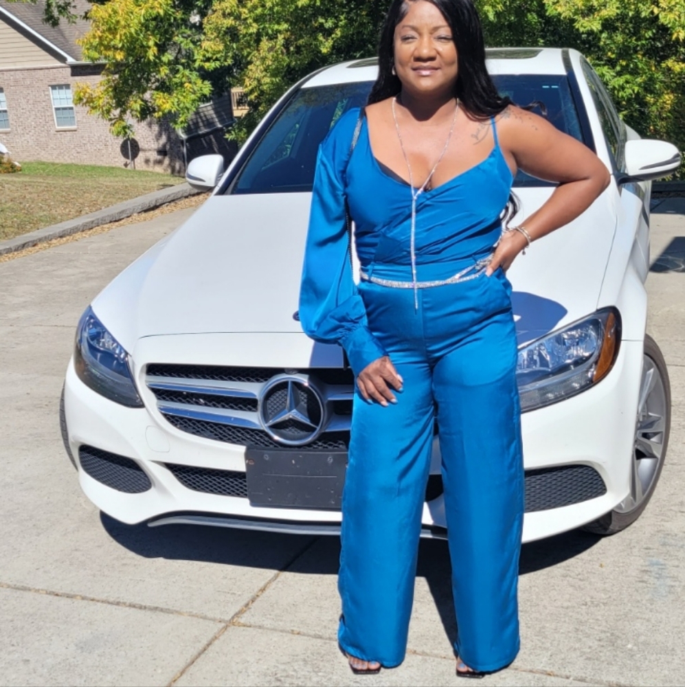 Satin 2 piece set